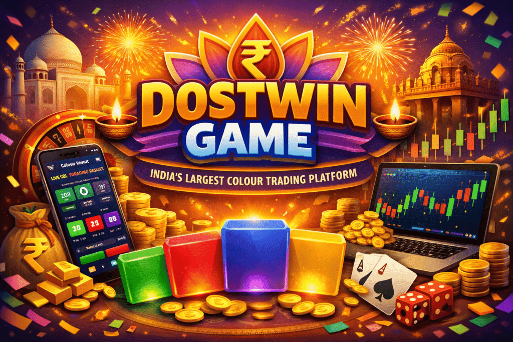 dostwin game image with written India's largest colour trading platform 